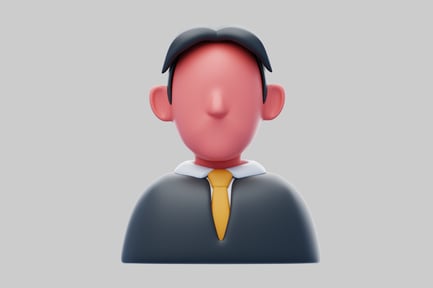 Aperçu: Icône de personnage sans visage de dessin animé