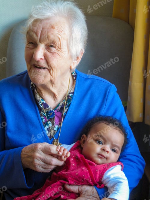Preview: Great grandmother with her great grandchild