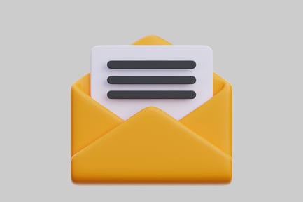 Preview: Yellow envelope with message card