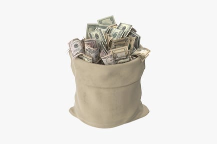 Preview: Money Sack with United States Currency