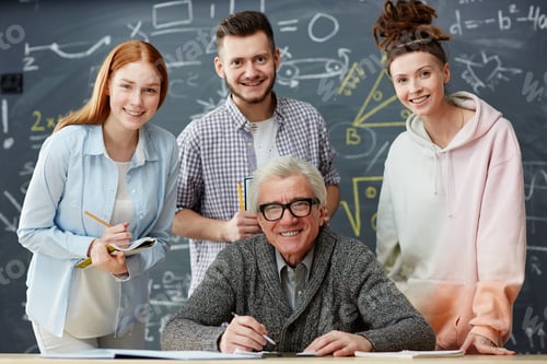 Preview: Students and professor