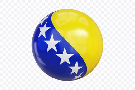 Preview: 3D Bosnia Flag