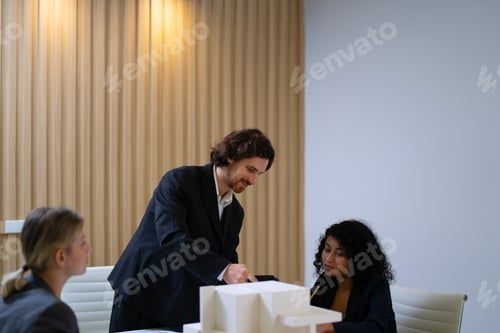 Preview: Group of architect meeting and brainstorming.