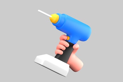 Preview: Cartoon drill hand object