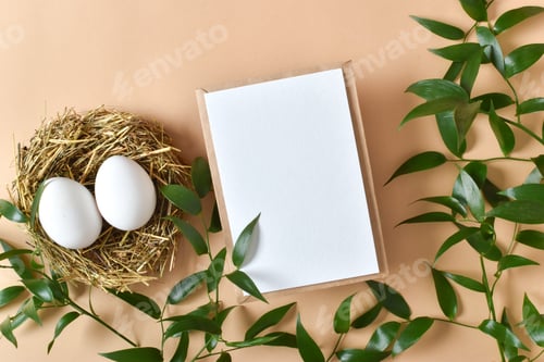 Preview: Background for Easter. Clean blank layout