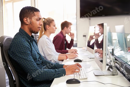 Preview: Group Of University Students Using Online Resources