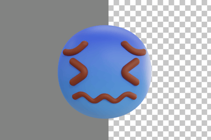 Preview: Cold Sad Emoji 3D Icon