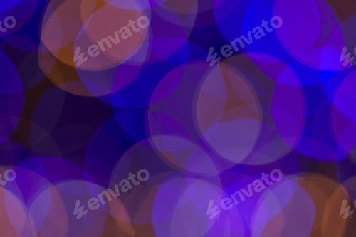 Preview: trendy violet and blue bokeh christmas background