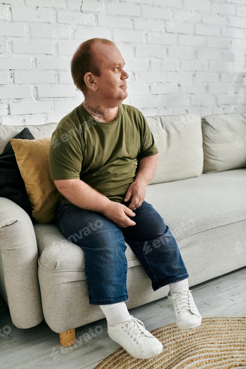 Preview: A Mans Moment of Reflection in a Cozy Home