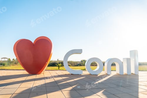 Preview: Sign of I love Conil de la Frontera, Cadiz. Andalusia