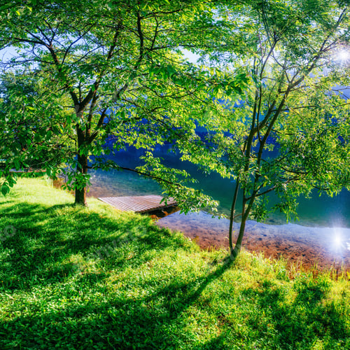 Vista previa: lake between mountains. Beauty world. Carpathians. Ukraine. Europe.