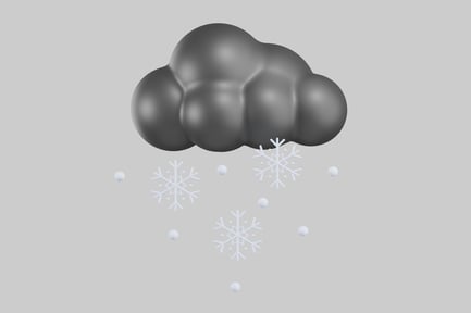 Preview: Cloud with snowflakes