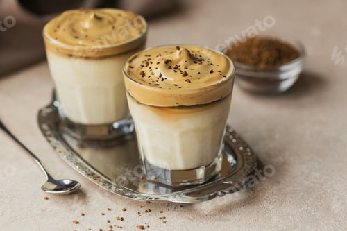 Preview: Glass of Iced Dalgona Coffee