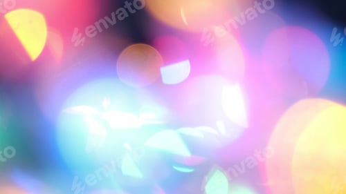 Preview: abstract background of neon lights bokeh. Texture blur and defocus, background for design.