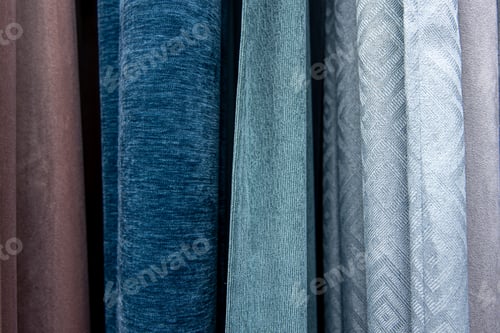 Preview: Close-up, background, texture fabrics in blue shades.