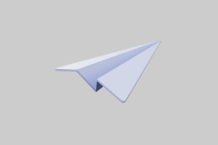 Preview: Simple paper airplane design element