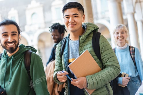 Preview: Smiling Students Enjoying Campus Life