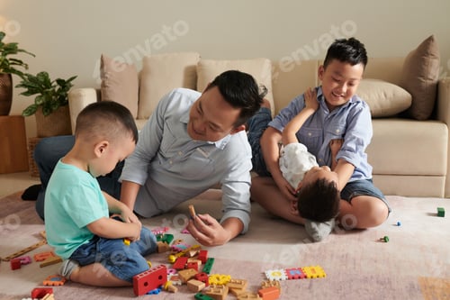 Preview: Father Playing with Sons