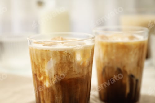 Preview: Cold drink for refreshing - ice coffee. Fresh summer drink