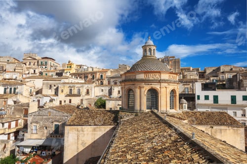 Preview: Modica, Sicily, Italy from the Cathedral of San Giorgio