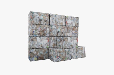 Preview: Stacked patterned cubes