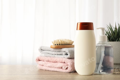 Preview: Clean Towels and Bath Products in Bright Light