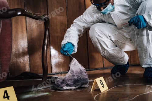 Preview: Forensic Investigator Collecting Evidence