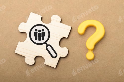 Preview: Unlocking Hidden Talent: Exploring Opportunities with a Question Mark and Magnifying Glass on People