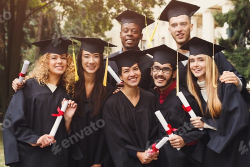 Preview: Group of students taking photo on graduation day
