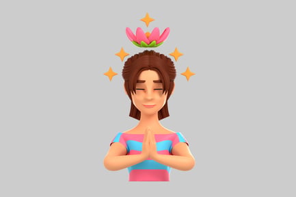 Preview: Woman in Pink Flower Crown