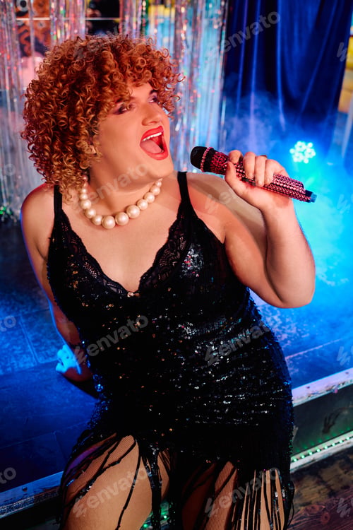 Preview: Bold drag performance lights up the stage during a festive holiday show