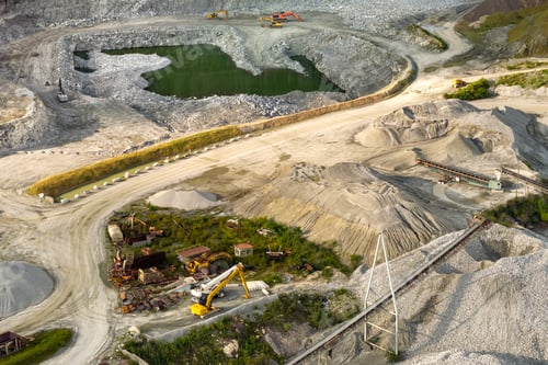 Preview: Open-pit mine of gravel materials for construction industry