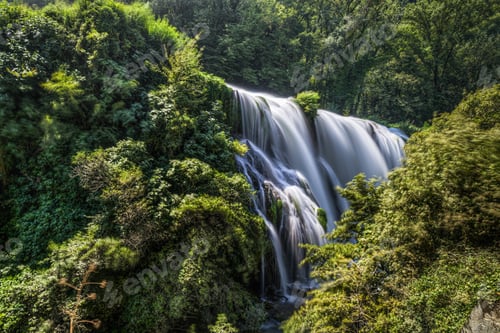 Preview: Scenic long exposure image of Cascata delle Marmore (Marmore falls), Umbria, Italy