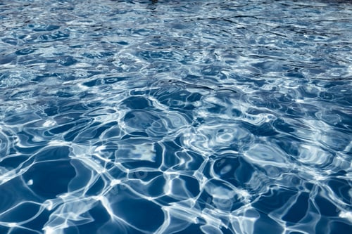 Preview: Clear shiny and warm blue water in the pool