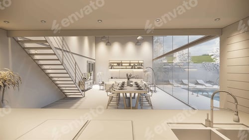 Vorschau: 3D-Hausinterieur