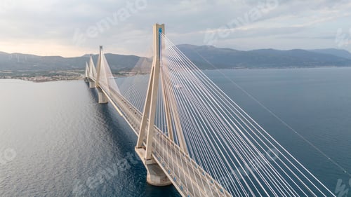 Preview: The Rio-Antirrio Bridge, officially the Charilaos Trikoupis Bridge, Greece