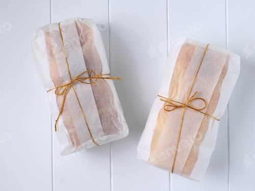 Preview: Beatiful Bread Package on White Table