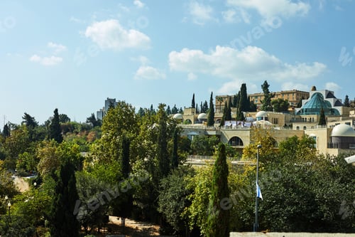 Preview: View of the Jerusalem district of Yemin Moshe, October 2019