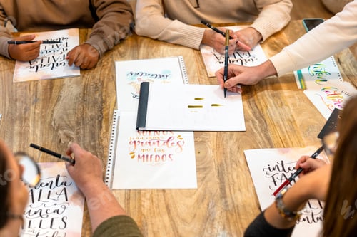 Preview: Art lettering workshop. Learning to draw letters. College classes.