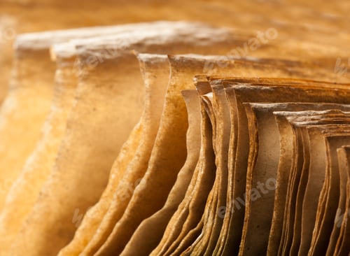 Preview: Pages of open ancient book