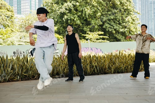 Preview: Practicing Hip-Hop Dance in Urban Park Setting