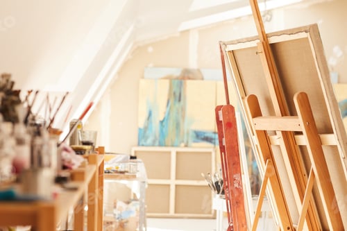 Preview: Sunlit Art Studio in Attic
