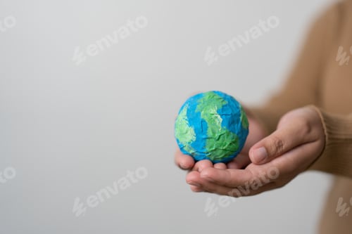 Preview: Concept of save world environment by our hand