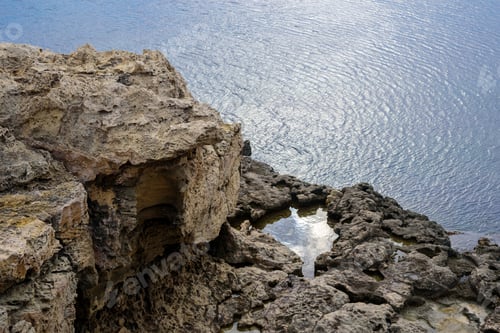 Preview: Ayia Napa cliff with blue water