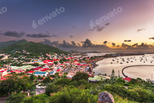 Preview: Marigot, St. Martin Town Skyline in the Caribbean