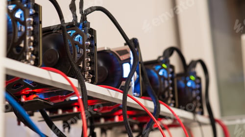 Preview: Five crypto currency graphic cards mining rig