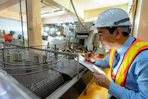Preview: Asian staff oversee production and inspection in factories.