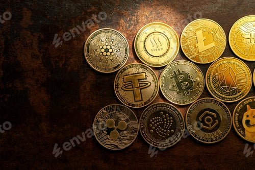 Preview: Variety of golden cryptocurrencies