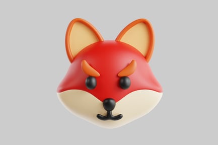 Preview: Angry cartoon fox head