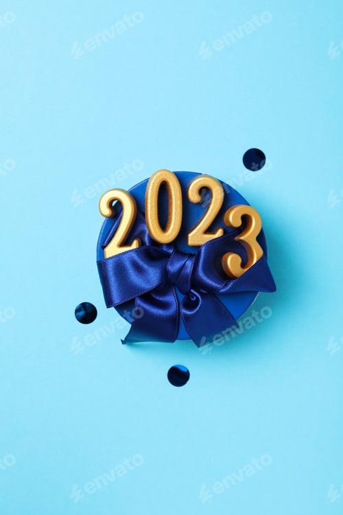 Preview: Concept of Happy New Year 2023, Happy New Year composition